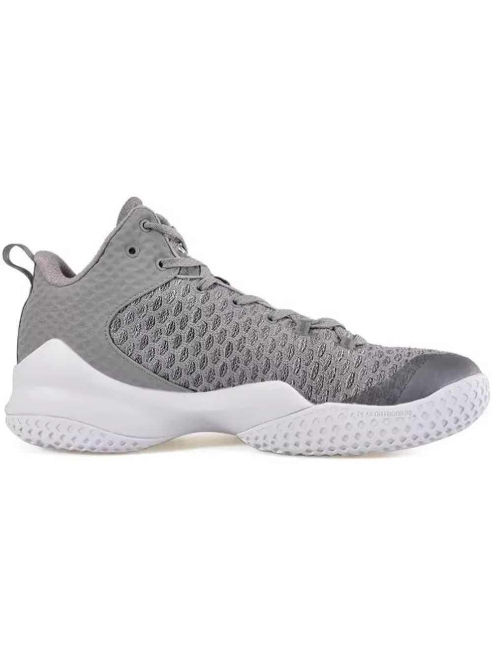 Men's Silver Gray Lou Williams Streetball Outdoor Breathable Basketball Shoes
